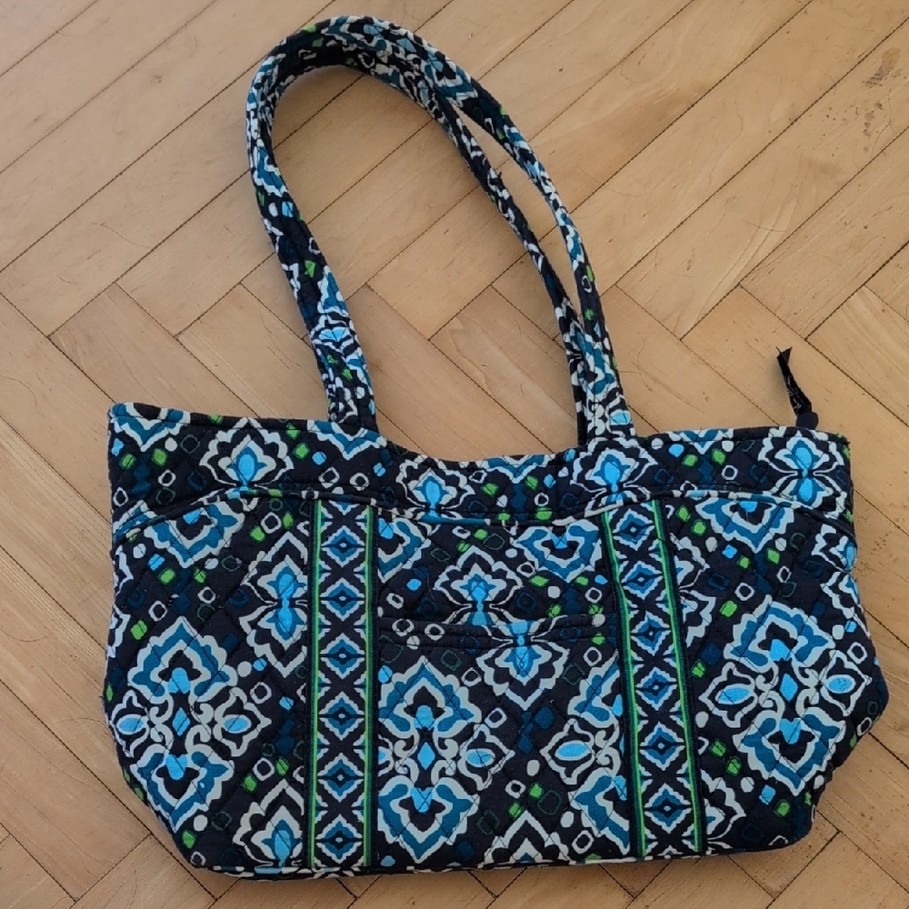 Vera Bradley Blue Patterned Mandy Bag